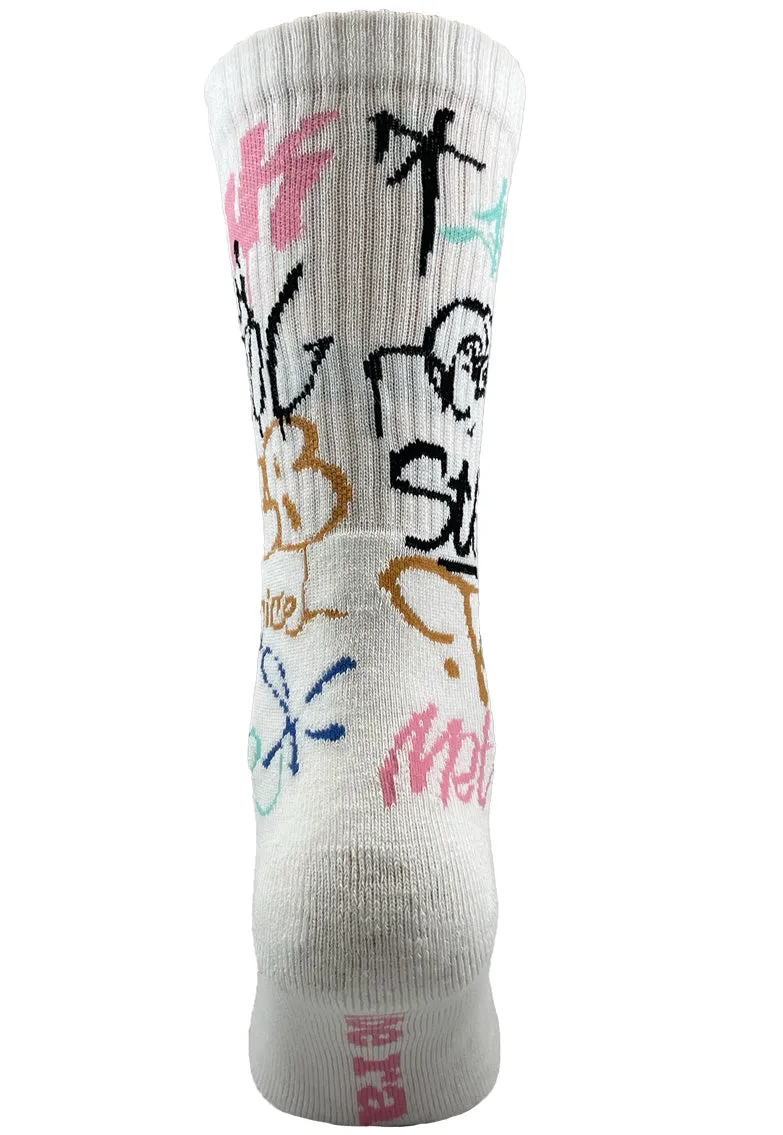 1 Pair Toe Rags® Crew Street Ecru
