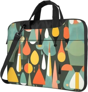 15.6-Inch Laptop Computer And Tablet Shoulder Bag Carrying Case,Business Casual,Music Note Patterns Print