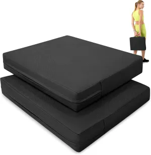 2 Pcs Stadium Seat Cushions Water-Repellent Bleacher Seat Cushions Indoor & Outdoor Seat Cushion for Bleachers Portable Stadium Cushion for Sports Events, Office Chairs, Beaches
