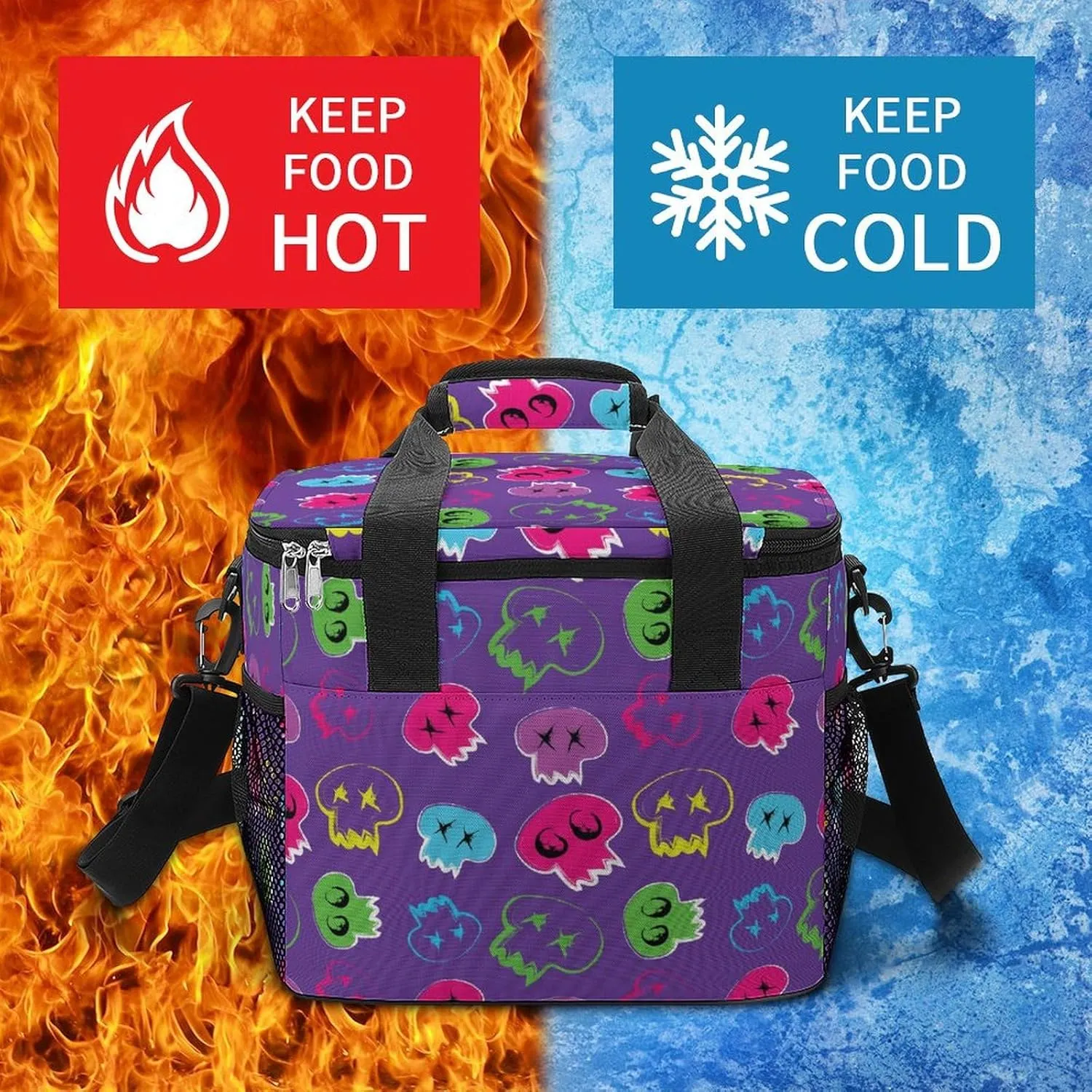 22.5L Waterproof Soft Cooler BagInsulated Lunch Box for Camping Fishing Beach Road Trips