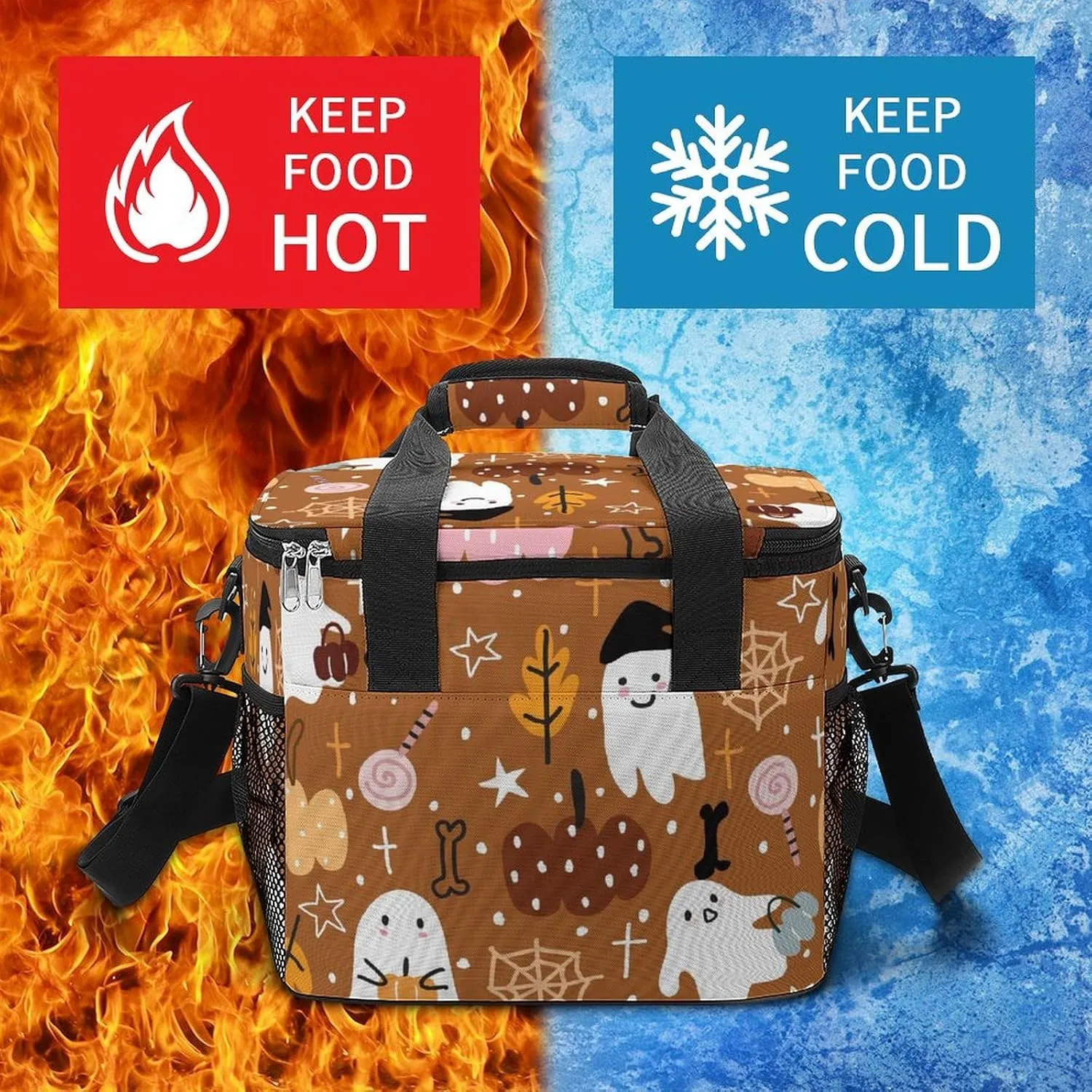 22.5L Waterproof Soft Cooler BagInsulated Lunch Box for Camping Fishing Beach Road Trips