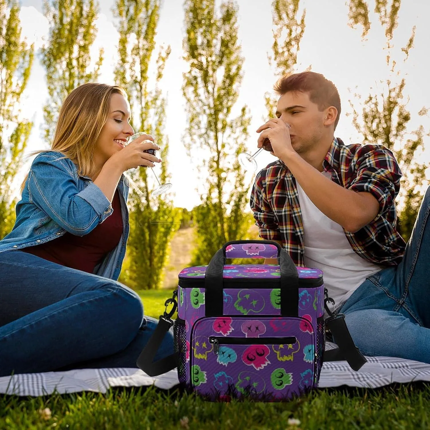 22.5L Waterproof Soft Cooler BagInsulated Lunch Box for Camping Fishing Beach Road Trips