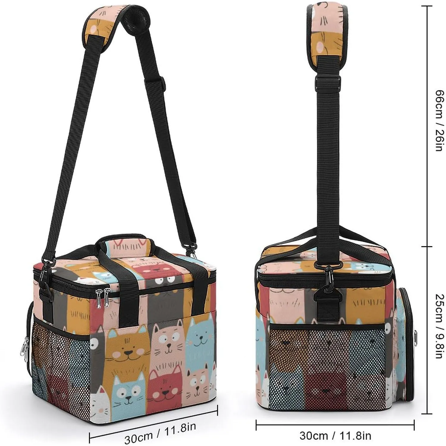 22.5L Waterproof Soft Cooler BagInsulated Lunch Box for Camping Fishing Beach Road Trips