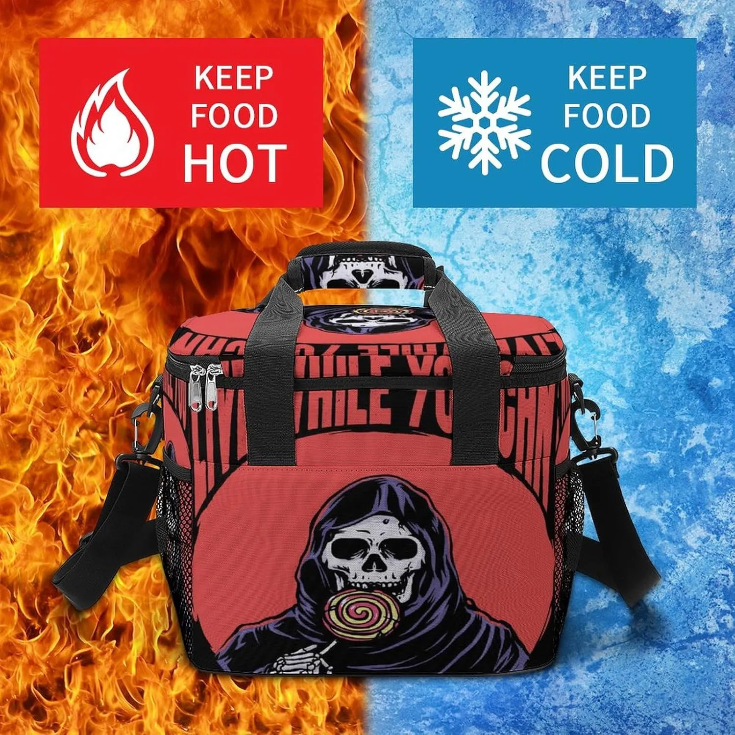 22.5L Waterproof Soft Cooler BagInsulated Lunch Box for Camping Fishing Beach Road Trips