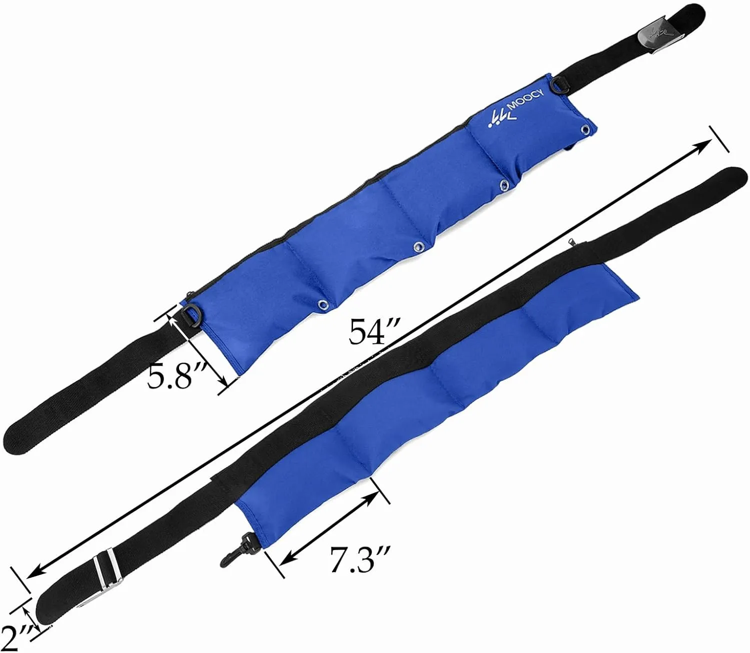 4 Pocket Zippered Scuba Weight Belt-Diving Weight Belt with Release Buckle-fit for Waist 30" to 50"