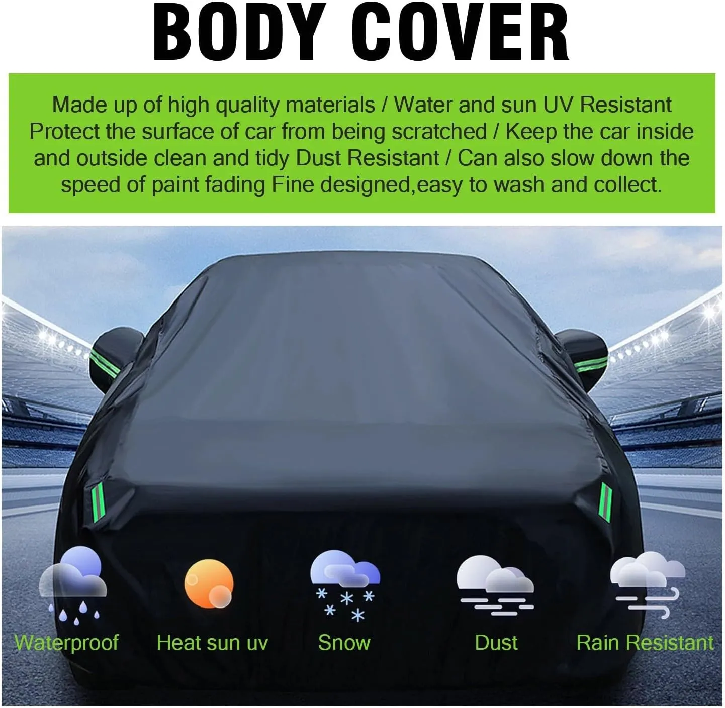 5-Layer All-Weather Waterproof Light-Weight Car Cover for Acura RL.Full Car Cover Outdoor Waterproof Sun Rain Snow Hail Protection,with a Free Storage Bag (Black 2005-2008)