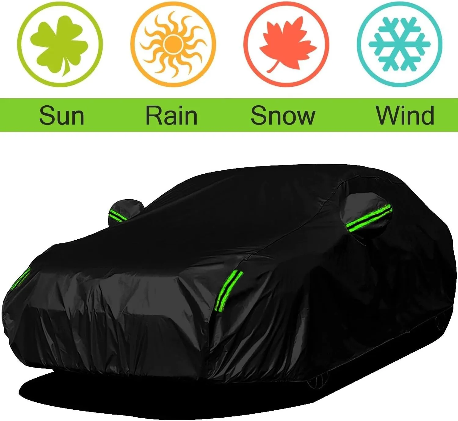 5-Layer All-Weather Waterproof Light-Weight Car Cover for Acura RL.Full Car Cover Outdoor Waterproof Sun Rain Snow Hail Protection,with a Free Storage Bag (Black 2005-2008)
