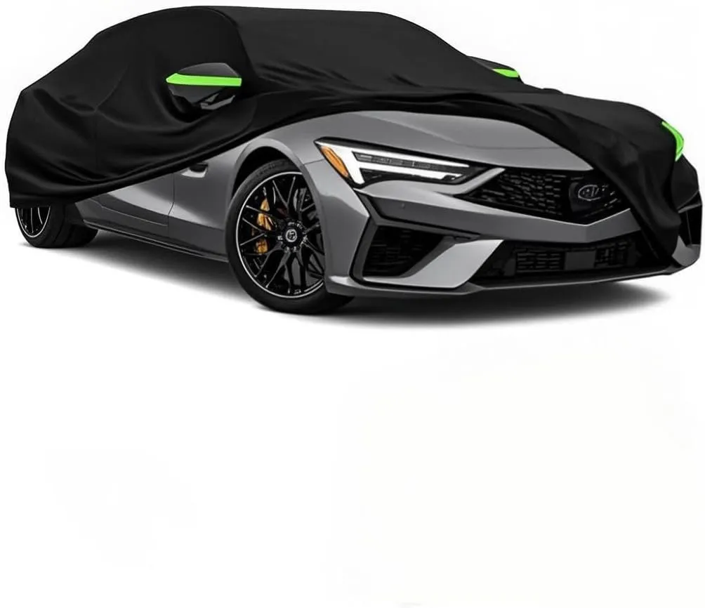 5-Layer All-Weather Waterproof Light-Weight Car Cover for Acura RL.Full Car Cover Outdoor Waterproof Sun Rain Snow Hail Protection,with a Free Storage Bag (Black 2005-2008)
