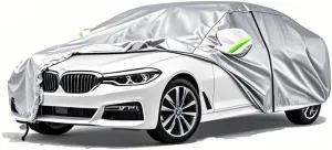 5-Layer All-Weather Waterproof Light-Weight Car Cover for BMW Z4.Full Car Cover Outdoor Waterproof Sun Rain Snow Hail Protection,with a Free Storage Bag (Silver 2019-2025)