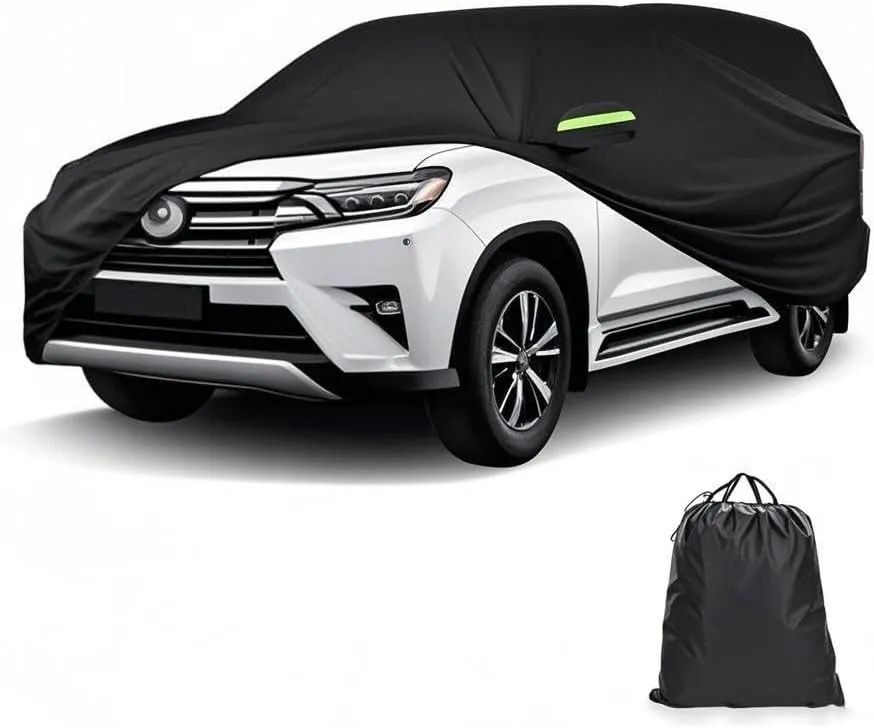 5-Layer All-Weather Waterproof Light-Weight Car Cover for Toyota Crown Signia 2025.Full Car Cover Outdoor Waterproof Sun Rain Snow Hail Protection,with a Free Storage Bag (Black)