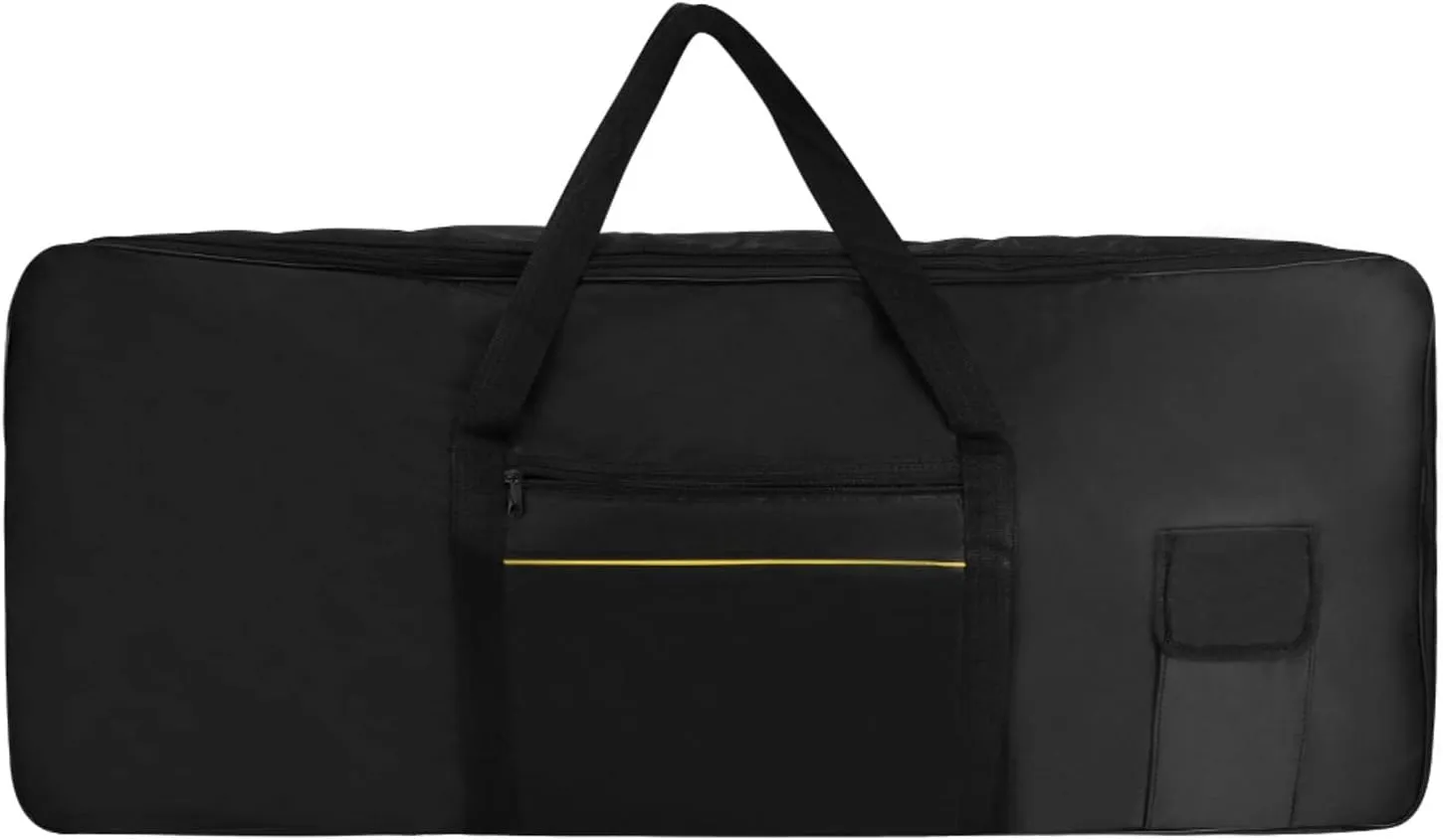 61 Keys Keyboard Case for Electric Keyboard, Electric Piano, Padded Gig Bag | Waterproof 420D Oxford Cloth Case (Black)