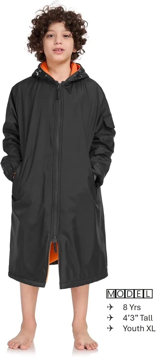Adoretex Unisex Swim Parka Water Resistant Warm Coat Water Sports Swim Parka for Adult & Kids