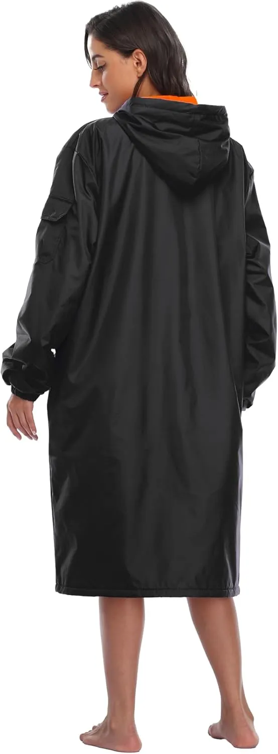 Adoretex Unisex Swim Parka Water Resistant Warm Coat Water Sports Swim Parka for Adult & Kids