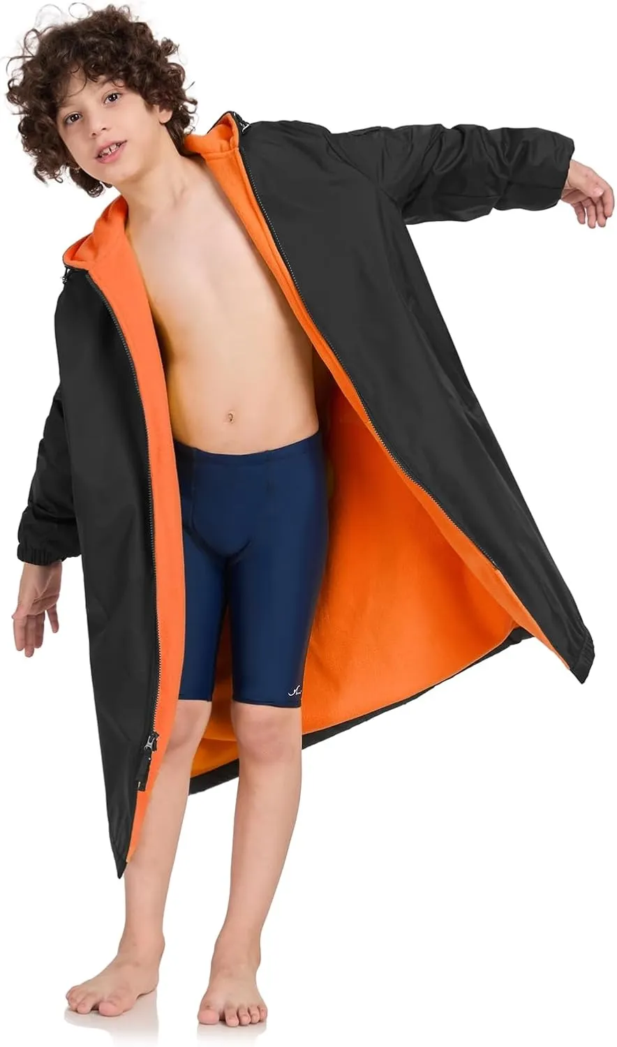 Adoretex Unisex Swim Parka Water Resistant Warm Coat Water Sports Swim Parka for Adult & Kids