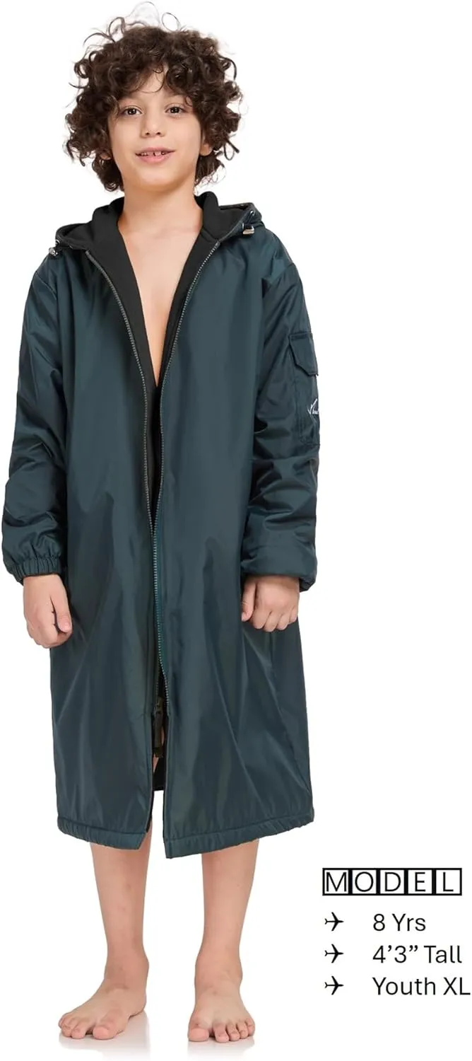 Adoretex Unisex Swim Parka Water Resistant Warm Coat Water Sports Swim Parka for Adult & Kids