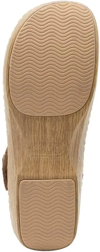 Alegria Women's Onika Leather Wood Grain Mary Jane Shoes