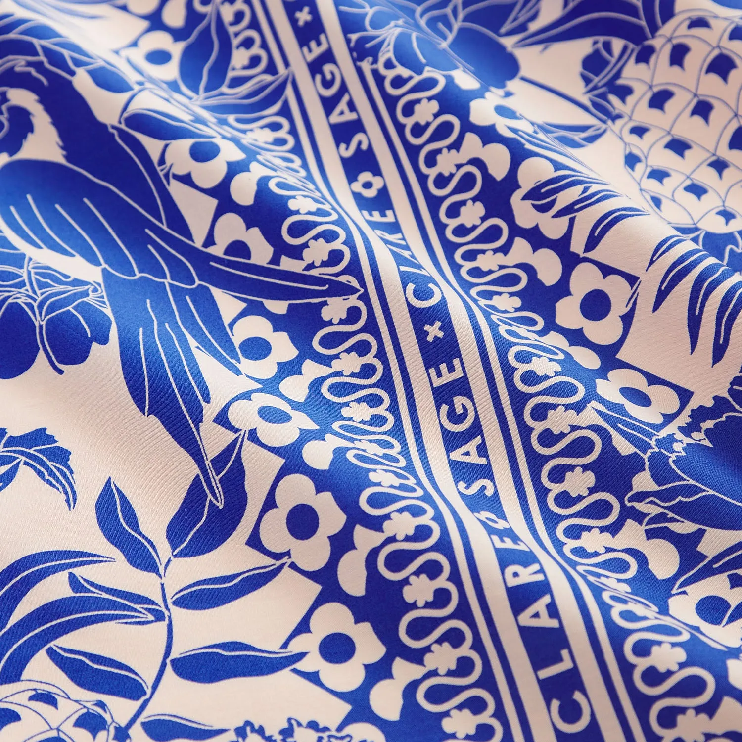 Alexa Cotton Flat Sheet Lapis