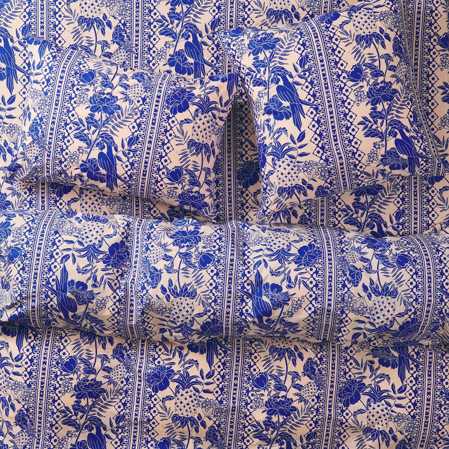 Alexa Cotton Flat Sheet Lapis