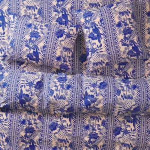 Alexa Cotton Flat Sheet Lapis