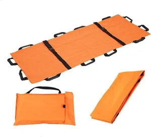 ALLOCO Oxford Folding Soft Stretcher with 8 Handles Waterproof Foldable/Emergency Rescue Back Stretcher with Storage Bags for Hospital,Clinic, Home,Sports venues,Ambulance Capacity 350 lbs