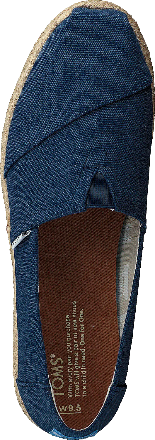 Alpargata Navy Washed Canvas Rope Sole