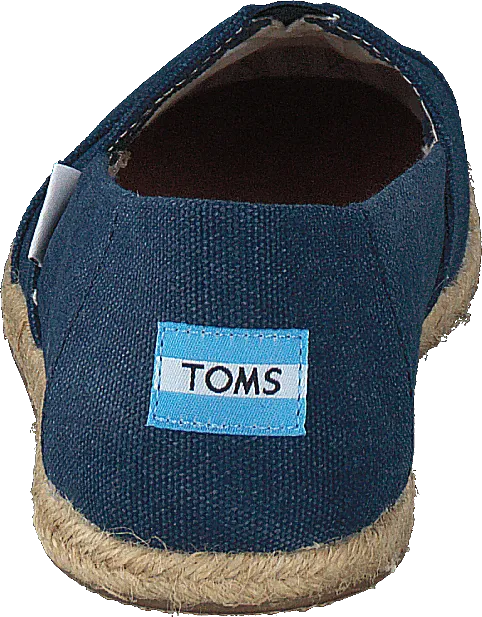 Alpargata Navy Washed Canvas Rope Sole