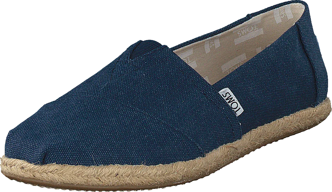 Alpargata Navy Washed Canvas Rope Sole