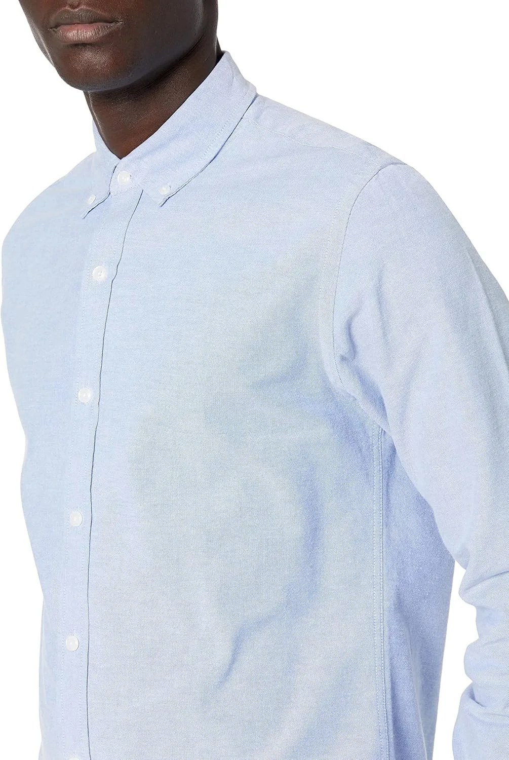 Amazon Essentials Men's Long-Sleeve Regular-Fit Stretch Oxford Shirt (Available in Big & Tall)