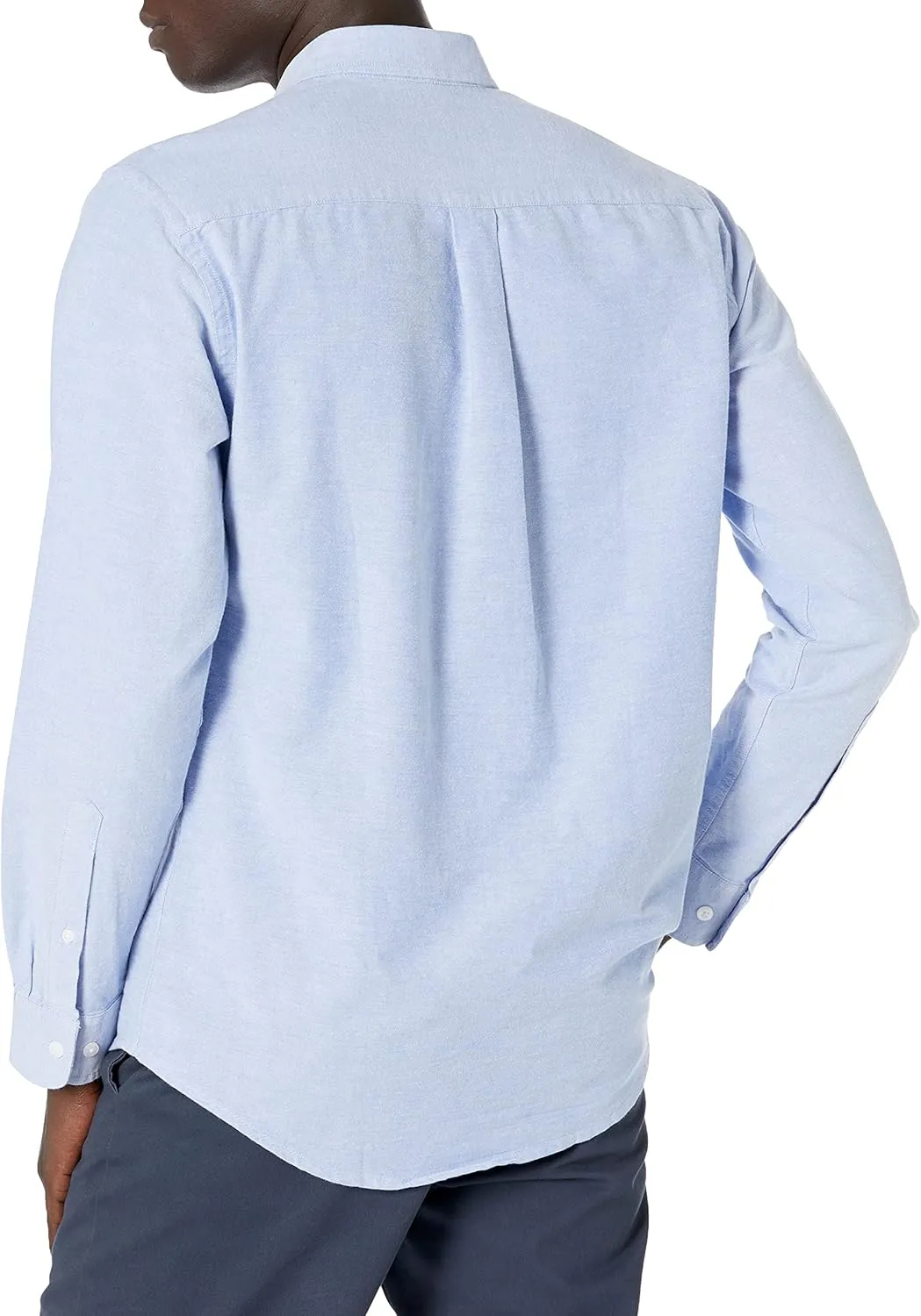 Amazon Essentials Men's Long-Sleeve Regular-Fit Stretch Oxford Shirt (Available in Big & Tall)