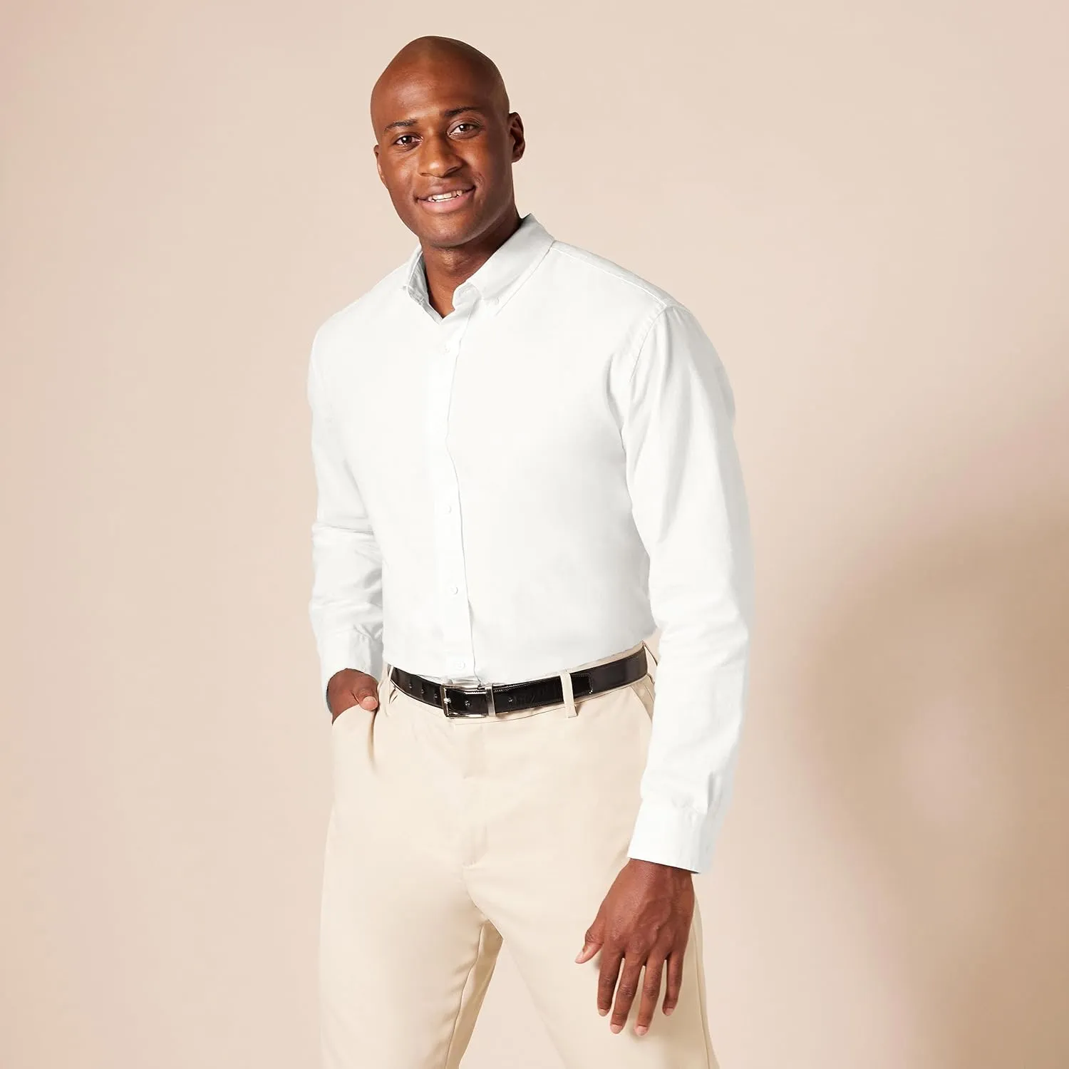 Amazon Essentials Men's Regular-Fit Long Sleeve Oxford Shirt