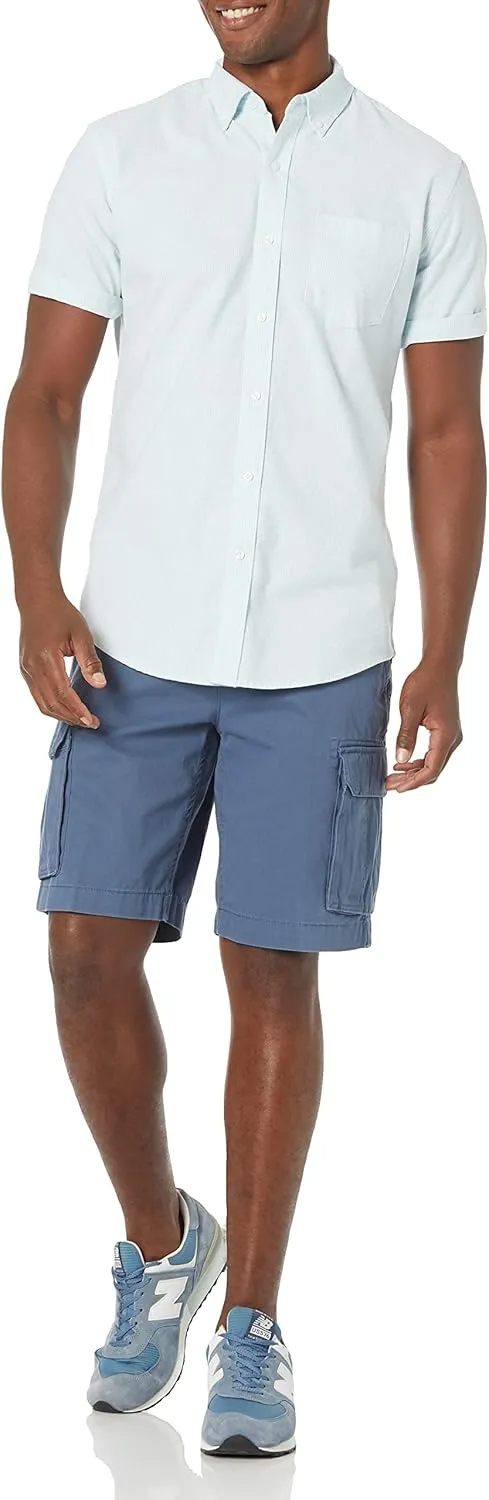 Amazon Essentials Oxford Shirts for Men - Regular-Fit, Short-Sleeve
