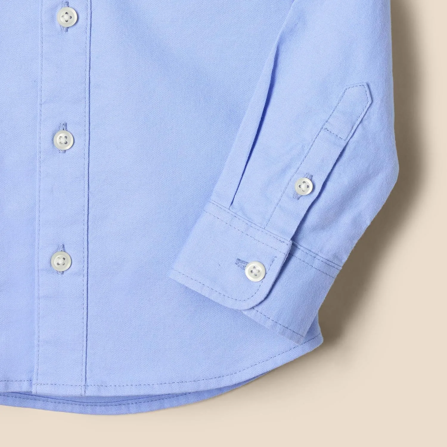 Amazon Essentials x Sofia Grainge Toddlers and Baby Boys' Stretch Oxford Collar Shirt
