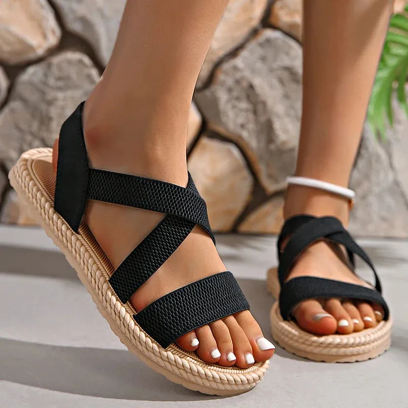 AMORA STRETCH SANDALS