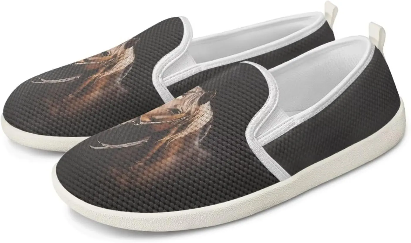 Animal Pattern Walking Shoes for Women Comfort Fashion Casual Sneakers Lightweight Soft Mesh Flat Breathable Workout Wide Width