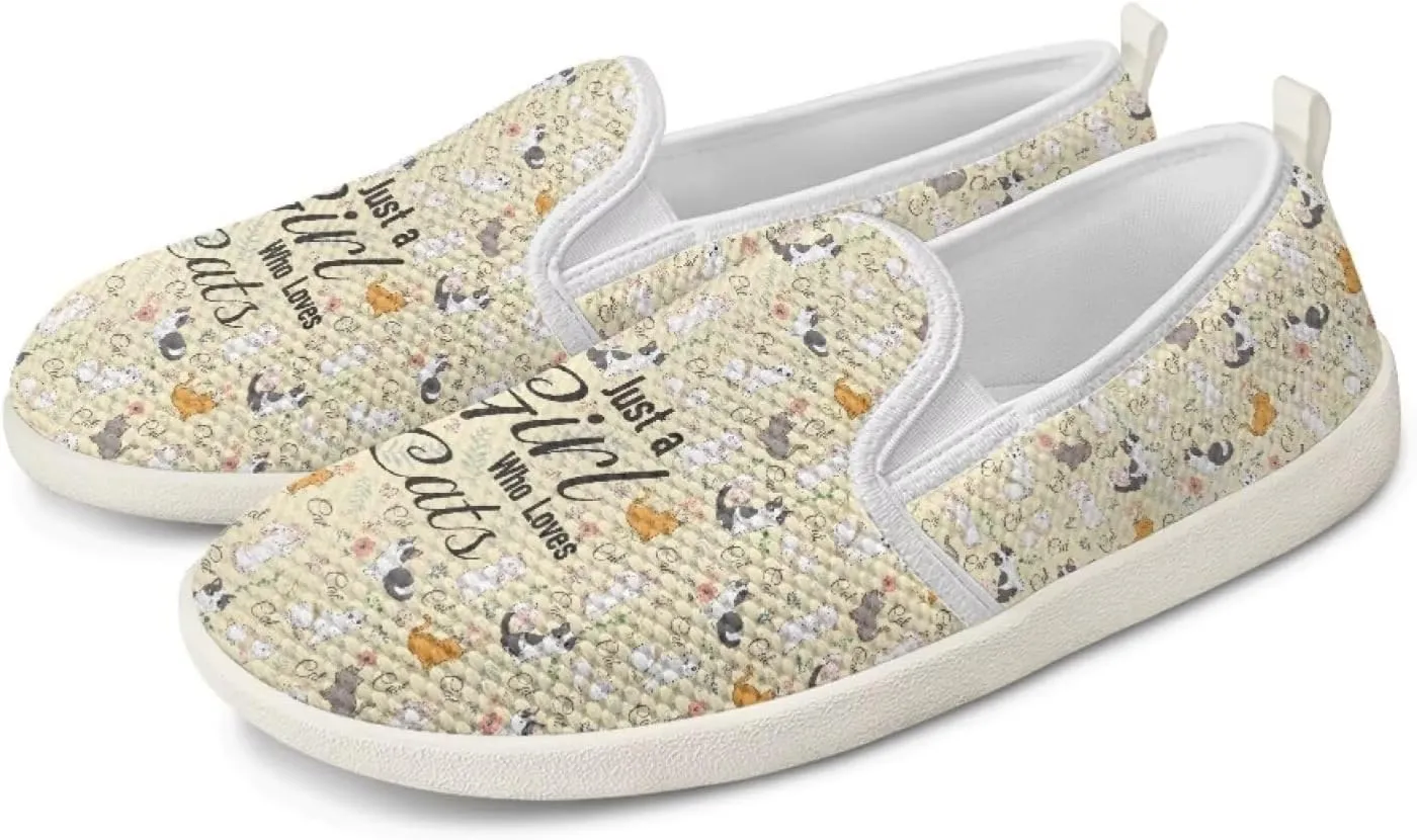 Animal Print Running Shoes | Flats for Women | Tennis Shoes | Slip Resistant Work Shoes