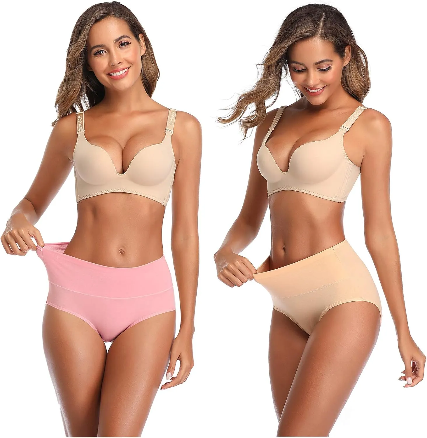 ASIMOON Womens Cotton Underwear Breathable Stretch Postpartum Panties Full Coverage Ladies Briefs Multipack