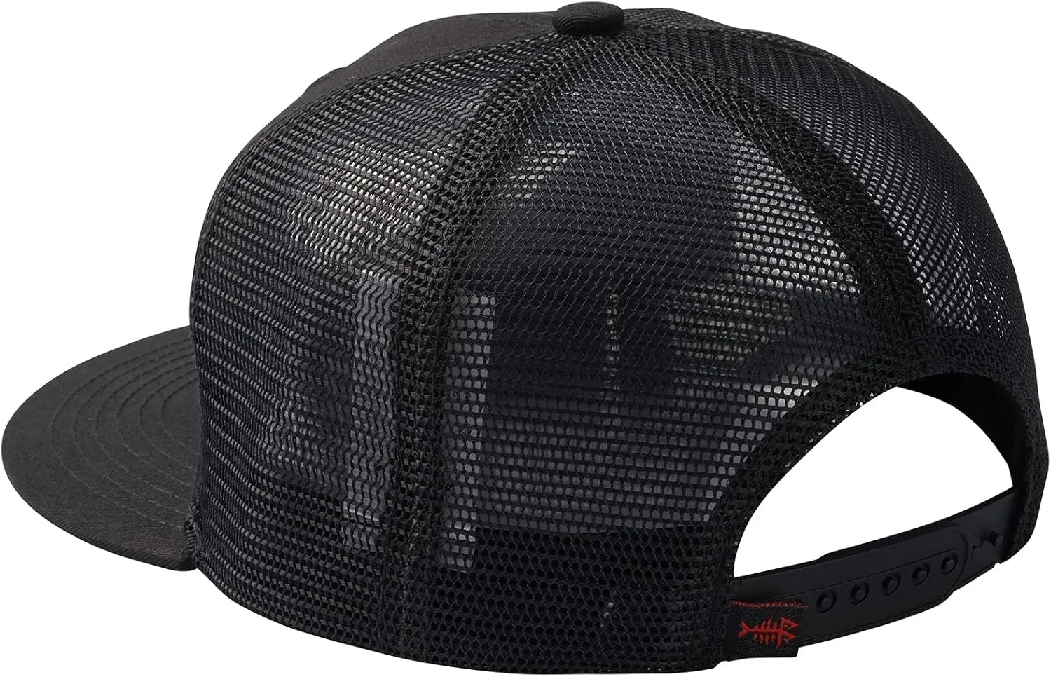 BASSDASH Flat Brim Trucker Cap Adjustable Snapback Hat Mesh Back for Men Women
