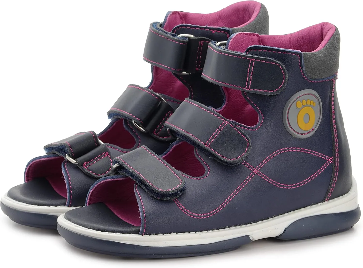 Betti Corrective Orthopedic High-Top AFO-Like Microfiber Sandal