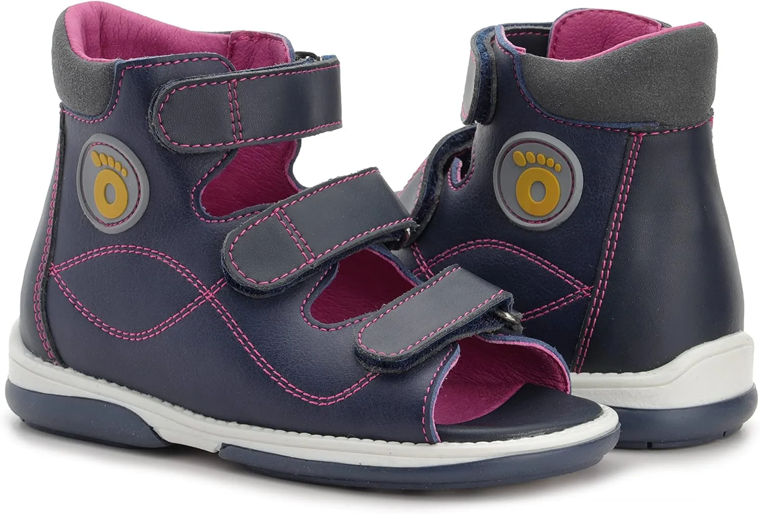 Betti Corrective Orthopedic High-Top AFO-Like Microfiber Sandal