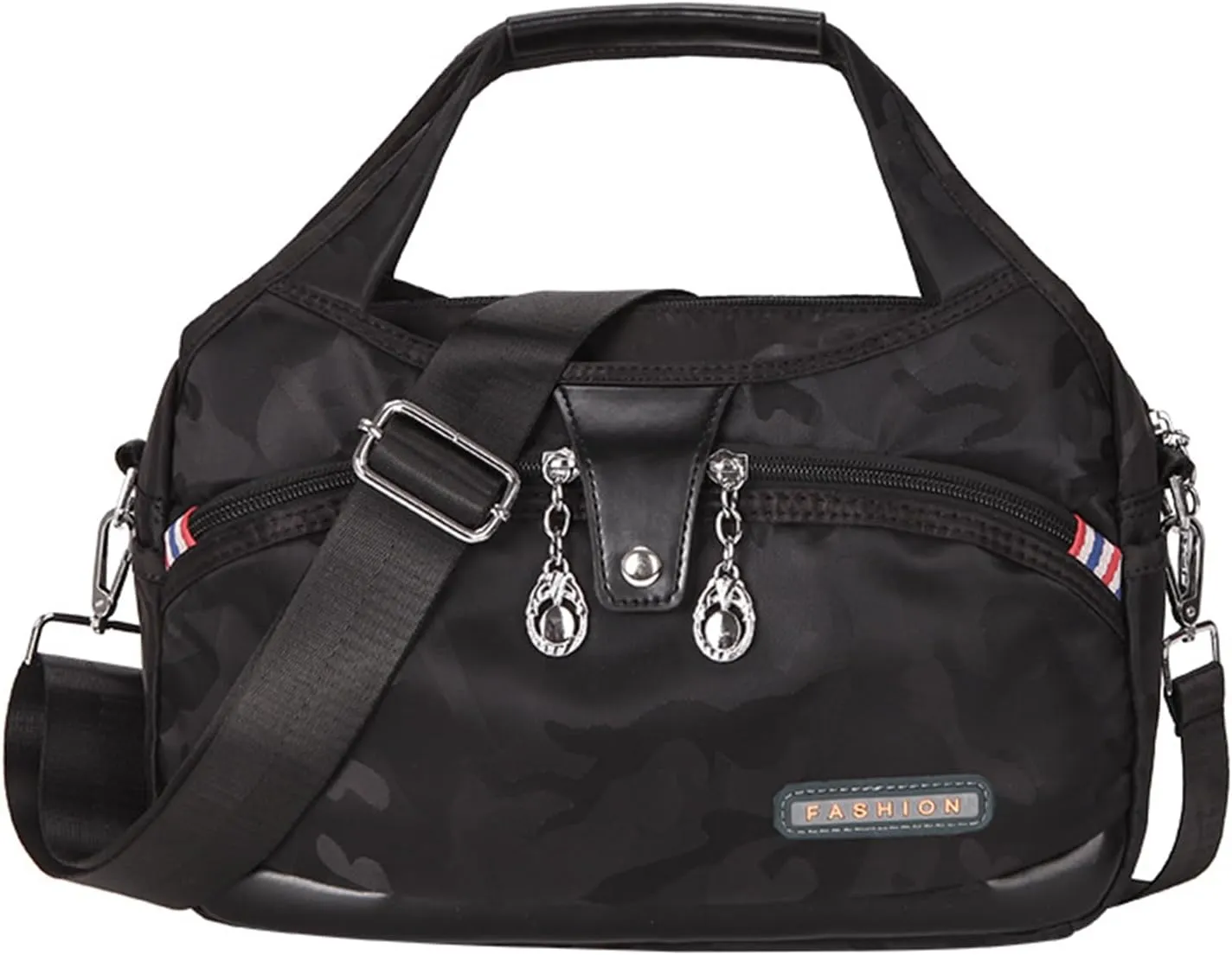 Blaciokamith Crossbody Bag, Soft Side Lightweight Underseat Tote Bag, Waterproof Oxford Cloth Shoulder Bags