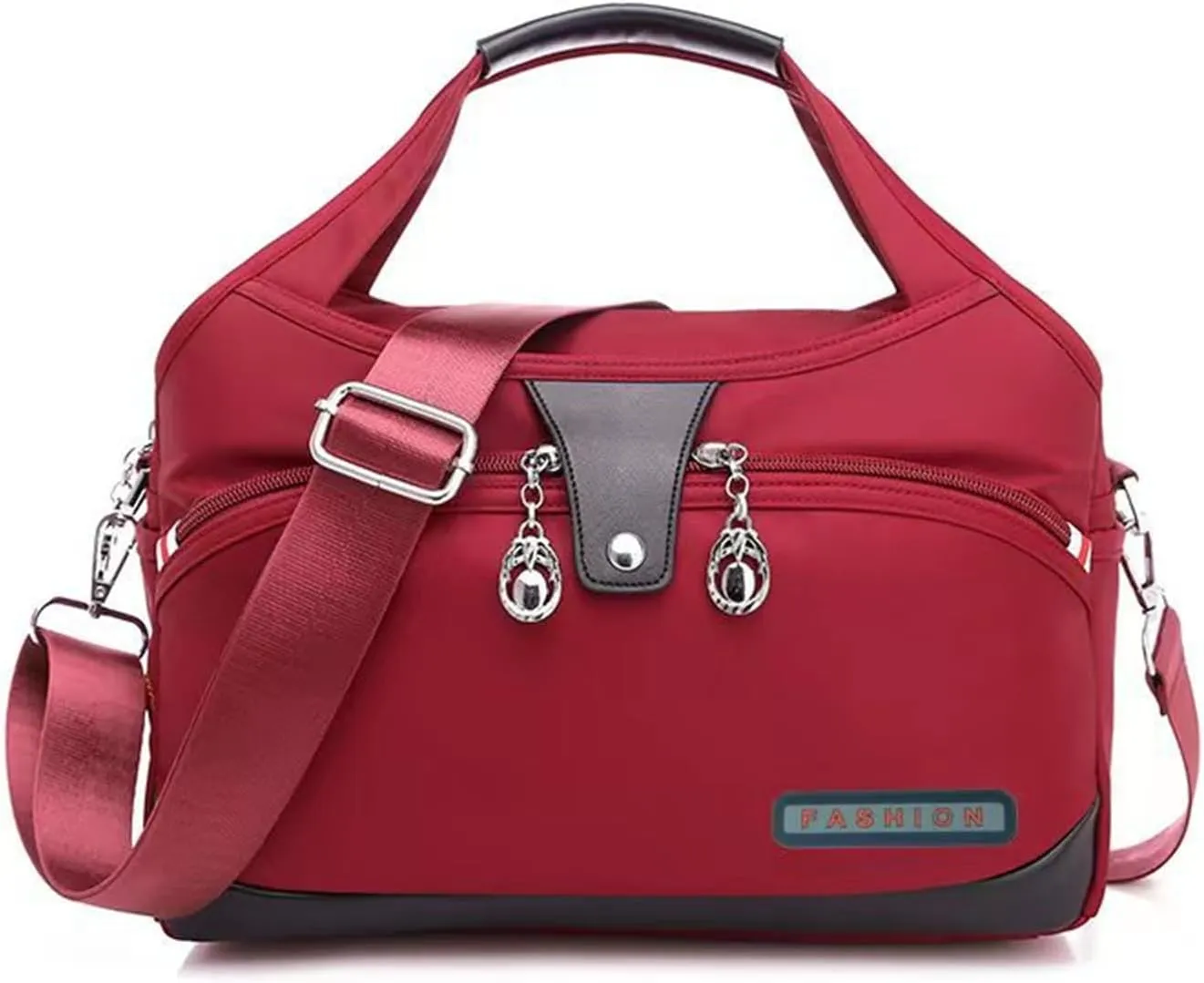 Blaciokamith Crossbody Bag, Soft Side Lightweight Underseat Tote Bag, Waterproof Oxford Cloth Shoulder Bags