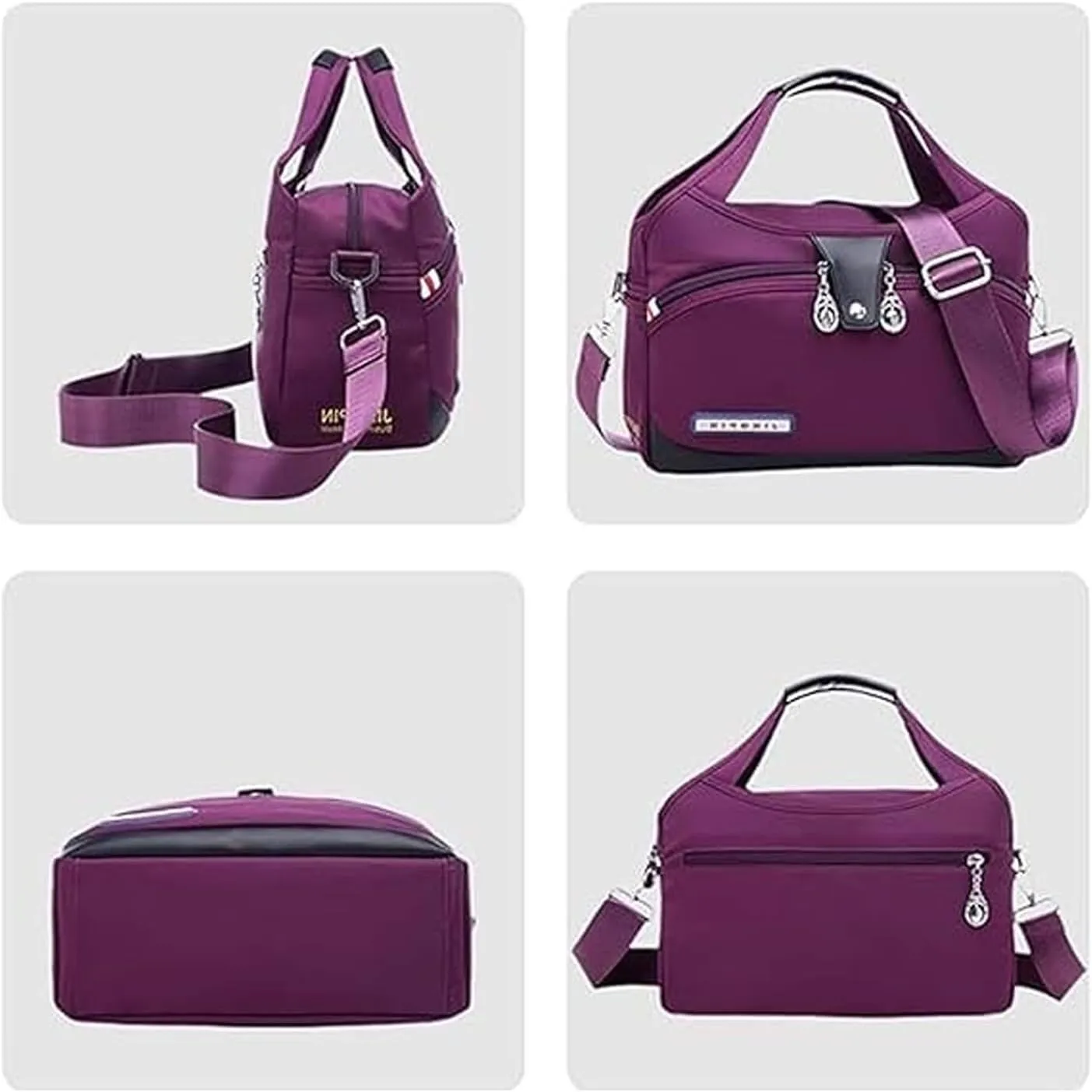Blaciokamith handbag, Blaciokamith - soft edged lightweight and stylish multi pocket fashionable waterproof handbag