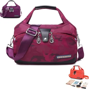 Blaciokamith Soft Side Lightweight Underseat Tote Bag, Oxford Cloth Shoulder Bags, Carry on Small Duffel Bag