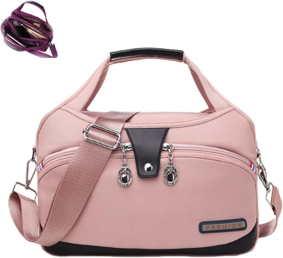 Blaciokamith Soft Side Lightweight Underseat Tote Bag, Simple Waterproof Multi-pocket Lightweight Underseat Tote Bag