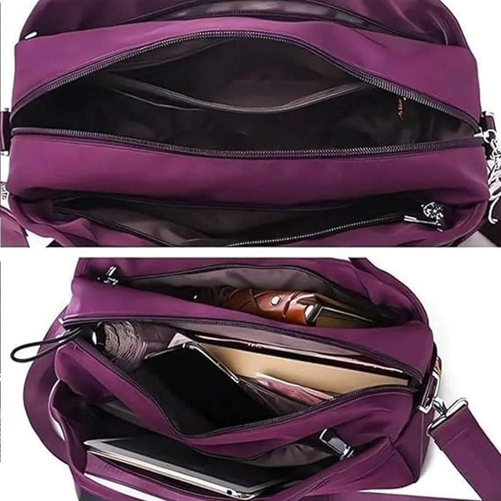 Blaciokamith Soft Side Lightweight Underseat Tote Bag, Simple Waterproof Multi-pocket Lightweight Underseat Tote Bag