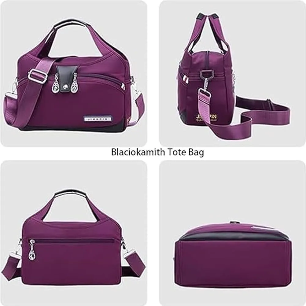 Blaciokamith Soft Side Lightweight Underseat Tote Bag, Simple Waterproof Multi-pocket Lightweight Underseat Tote Bag