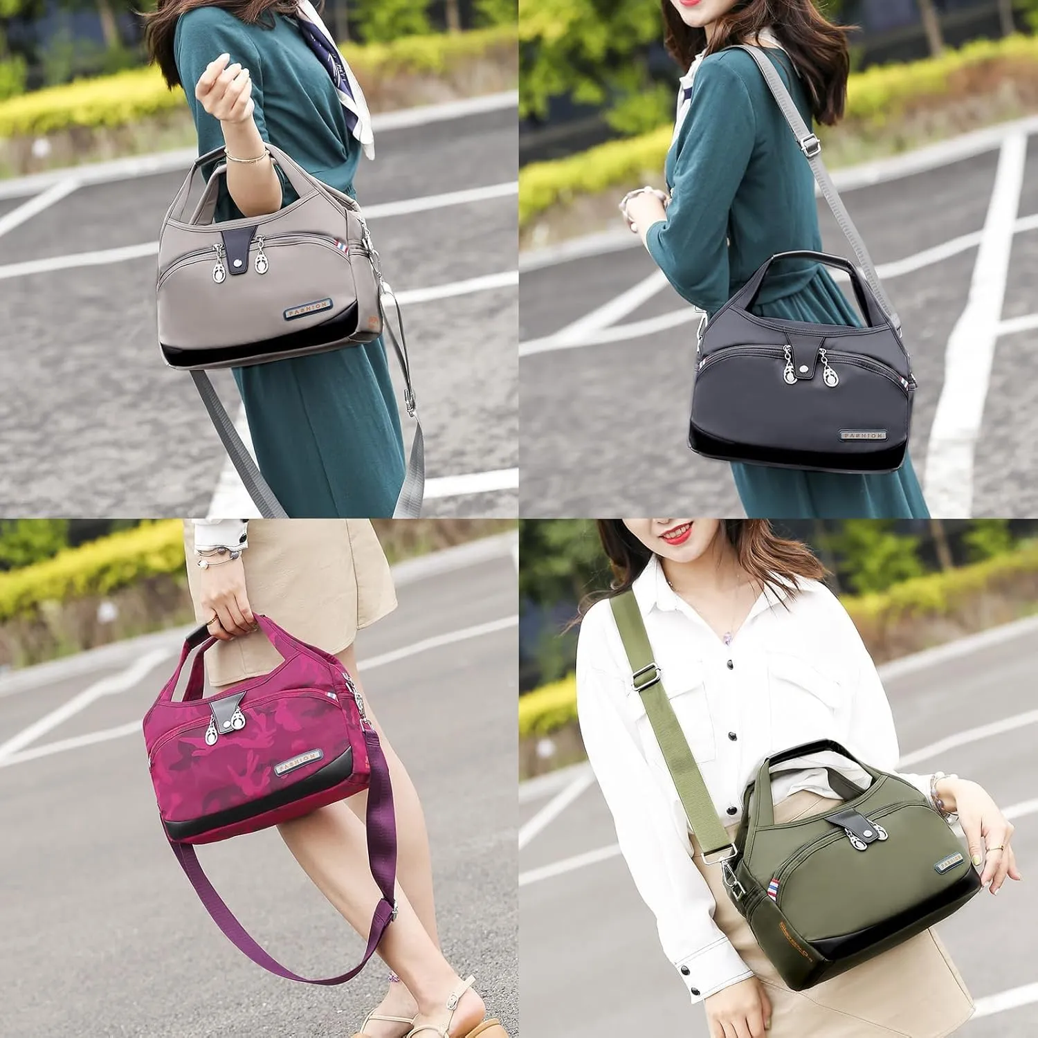 Blaciokamith Tote Bag, Soft Side Lightweight Underseat Tote Bag, Fashionable Simple Messenger Bag for Womens