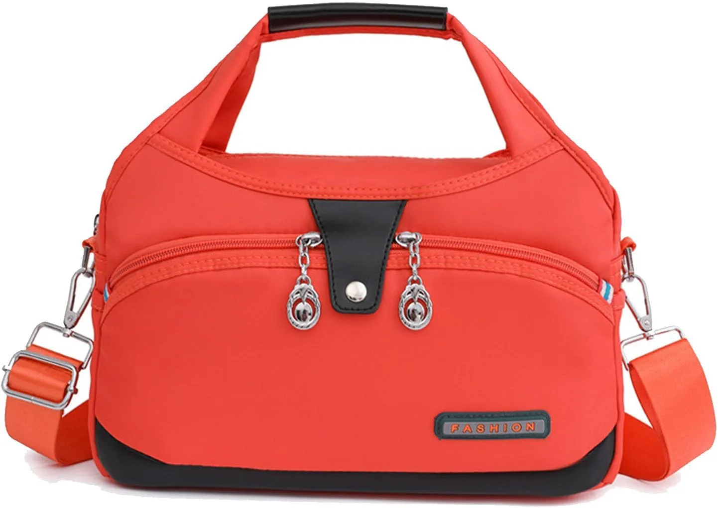 Blaciokamith Tote Bag, Soft Side Lightweight Underseat Tote Bag, Multi-pocket Waterproof Handbag Crossbody