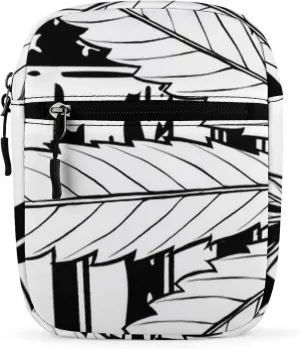 Black And White American Flag Crossbody Bag Small Shoulder Bag Waterproof, Lightweight And Convenient