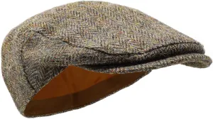 Borges & Scott Nevis Flat Cap - 100% Handwoven Wool – Harris Tweed – Water Resistant